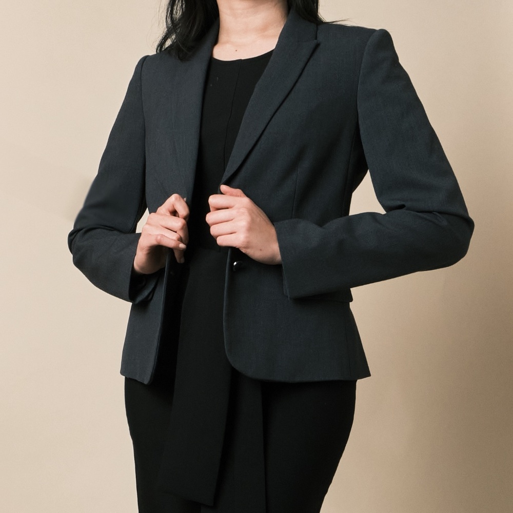 Charcoal Gray Calvin Klein Blazer Size 6